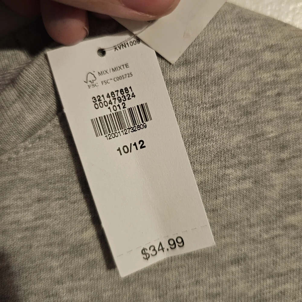 Gap Girls M or L Rainbow Heart Sweatshirt